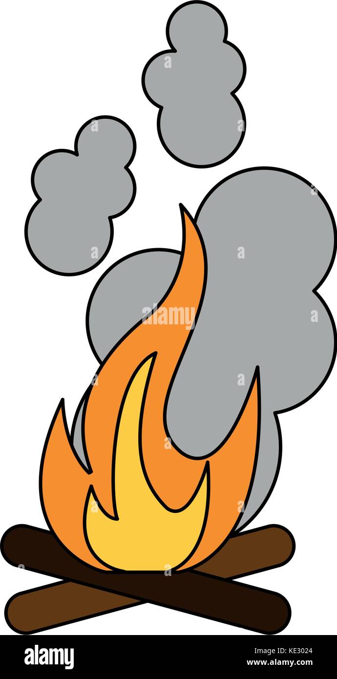 bonfire fire icon image Stock Vector Image & Art - Alamy