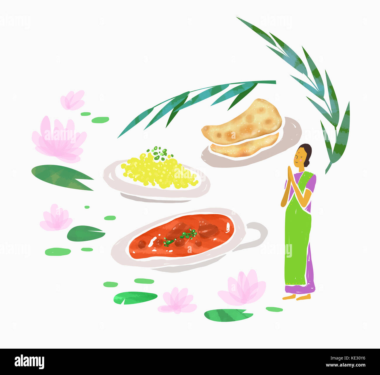 Traditional Indian food Stock Photo - Alamy