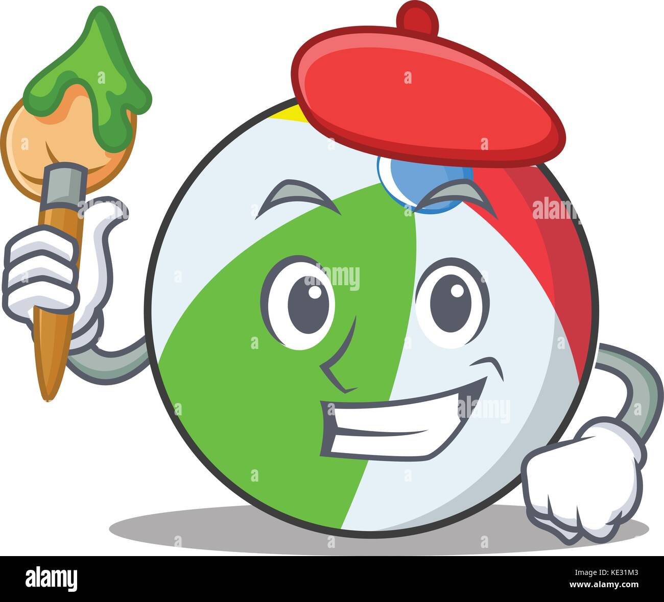 Artist ball character cartoon style Stock Vector Image & Art Alamy