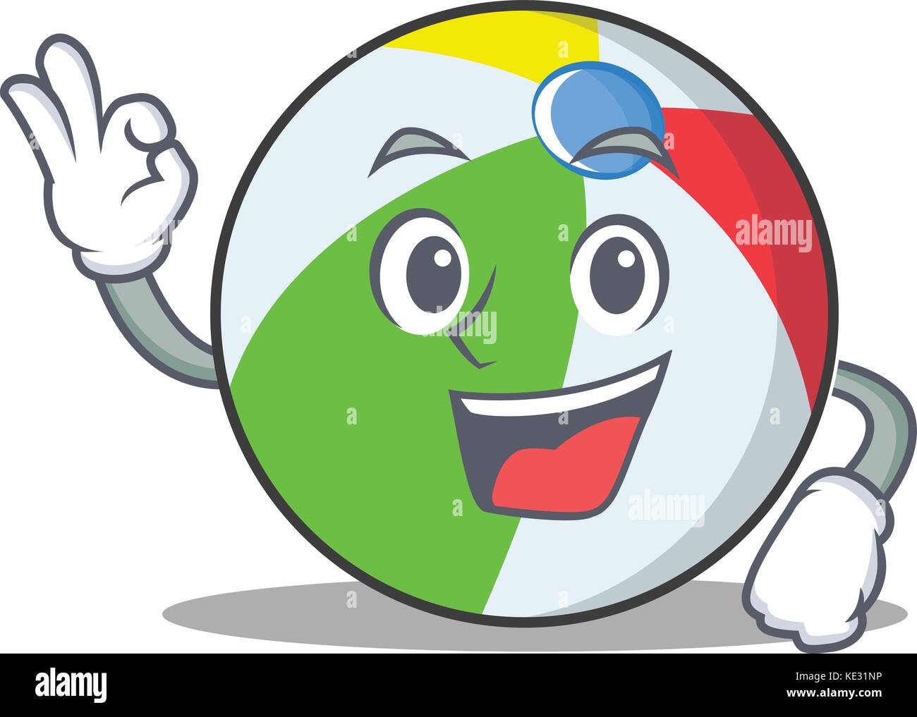 Okay ball character cartoon style Stock Vector Image & Art Alamy