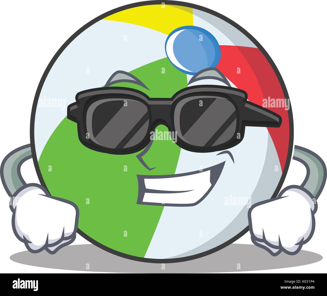 Super cool ball character cartoon style Stock Vector Image & Art Alamy