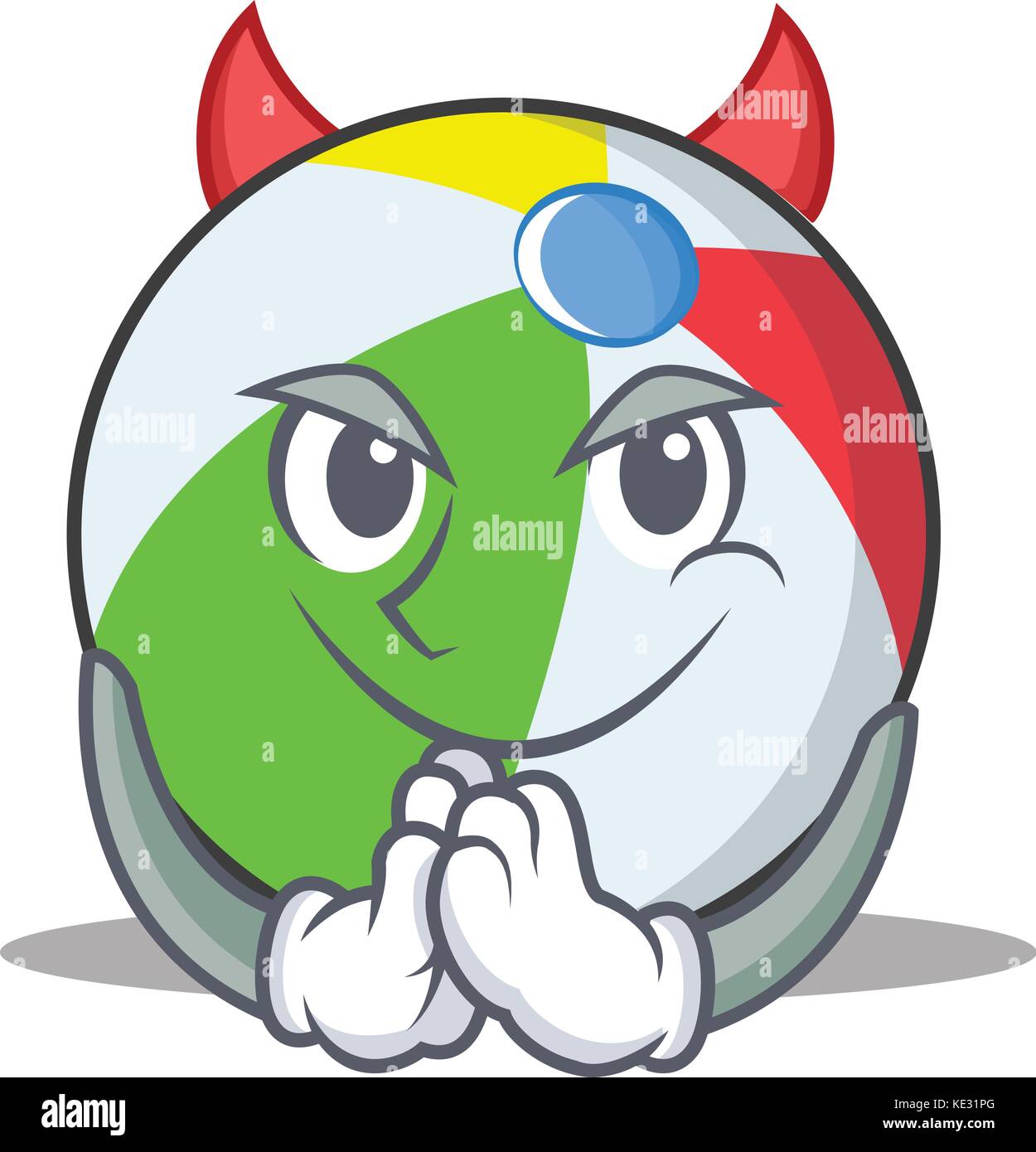 Devil ball character cartoon style Stock Vector Image & Art Alamy