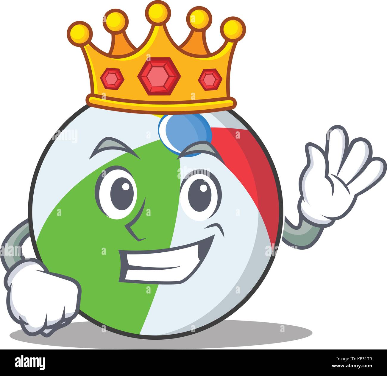 Kin Ball Cartoon King ball character cartoon style Stock Vector Image & Art - Alamy
