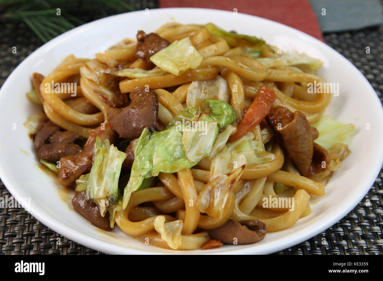 Yaki Udon Stock Photo Alamy