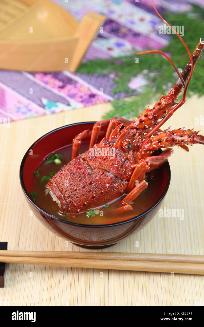 Miso Soup of Lobster Stock Photo Alamy