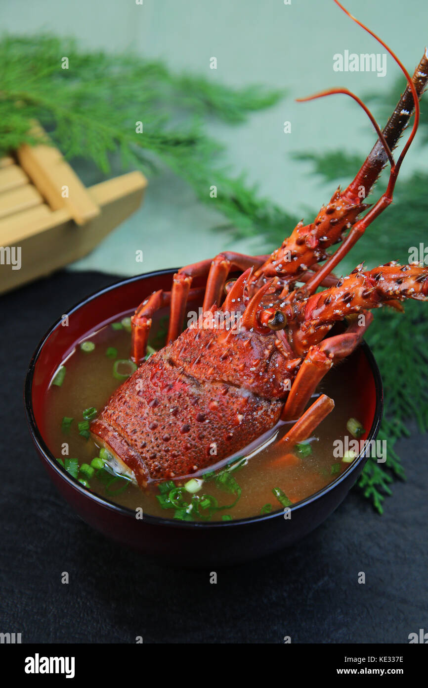 Miso Soup of Lobster Stock Photo Alamy