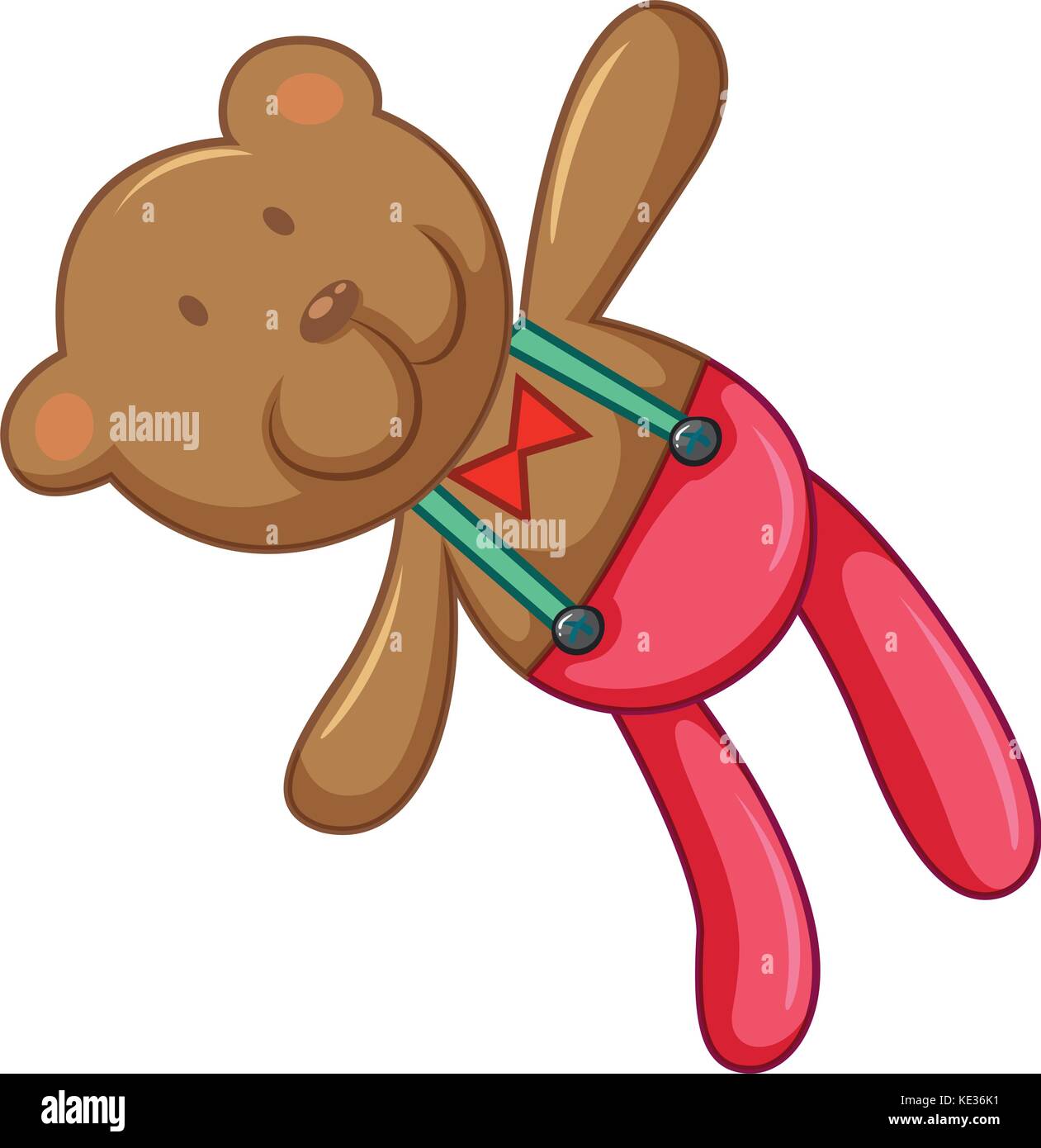 Teddy bear with happy face illustration Stock Vector Image & Art - Alamy