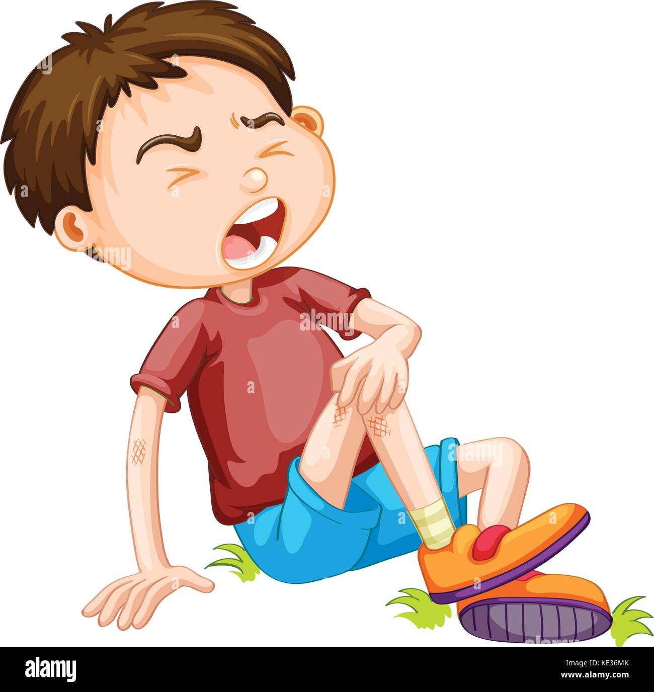 Illustration Child Hurt High Resolution Stock Photography and Images