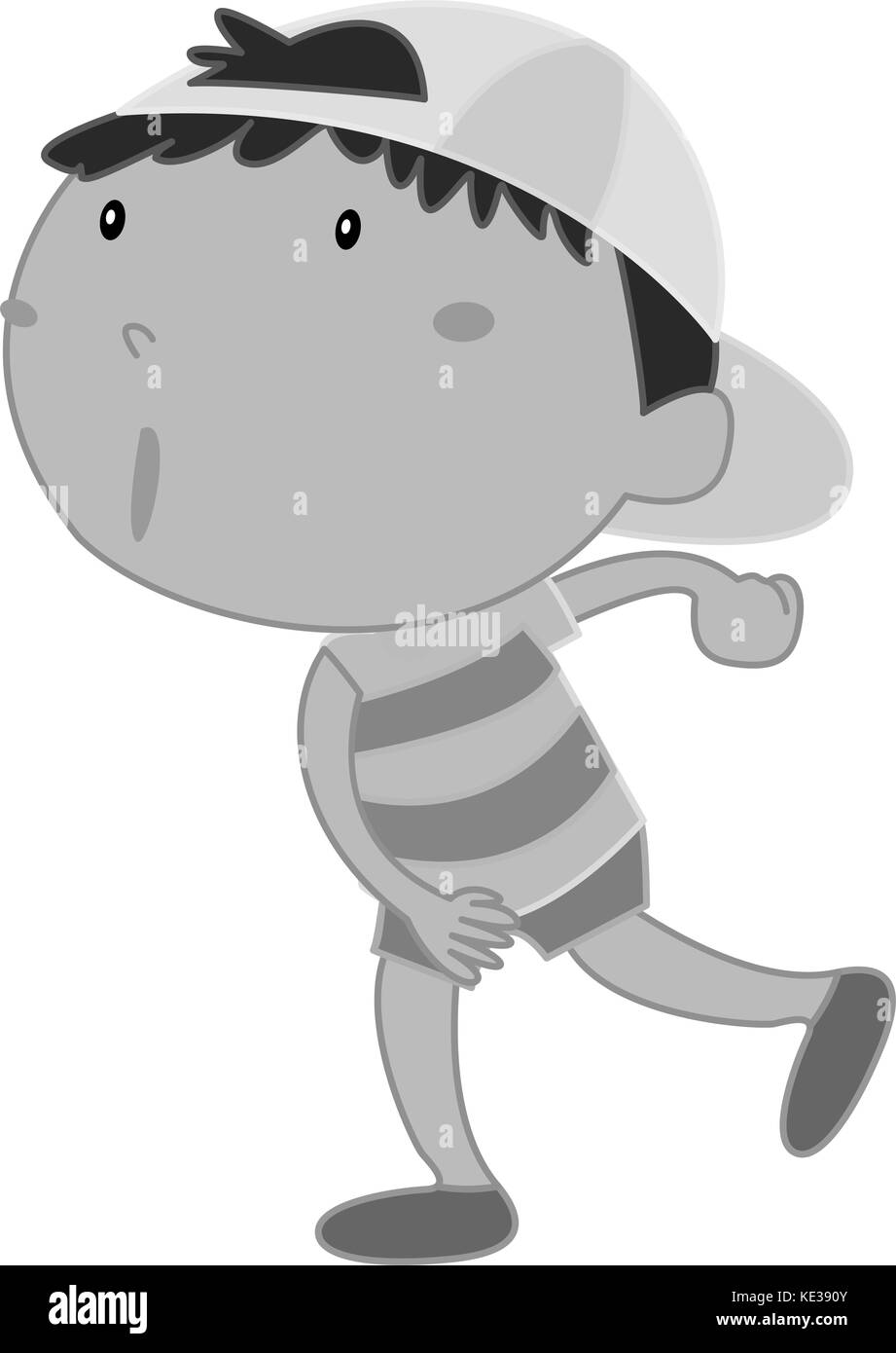 Boy wearing cap Stock Vector Images - Alamy