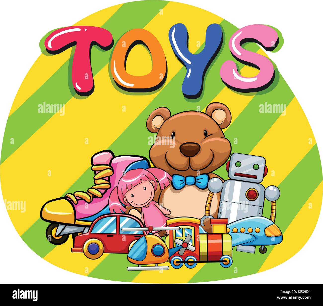 Different kind of toys illustration Stock Vector Image & Art Alamy