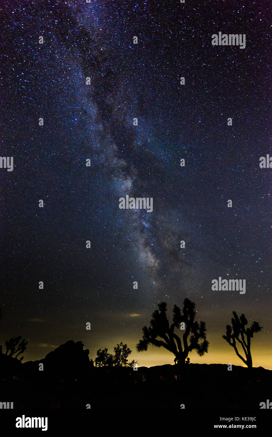 The Milky Way over Joshua Tree National Park Stock Photo - Alamy