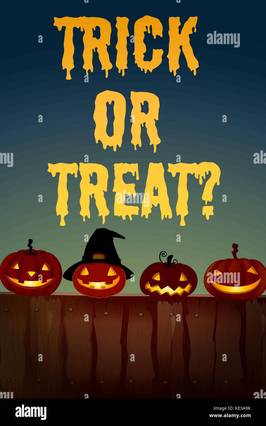 Halloween Theme With Jack o lantern Illustration Stock Vector Image