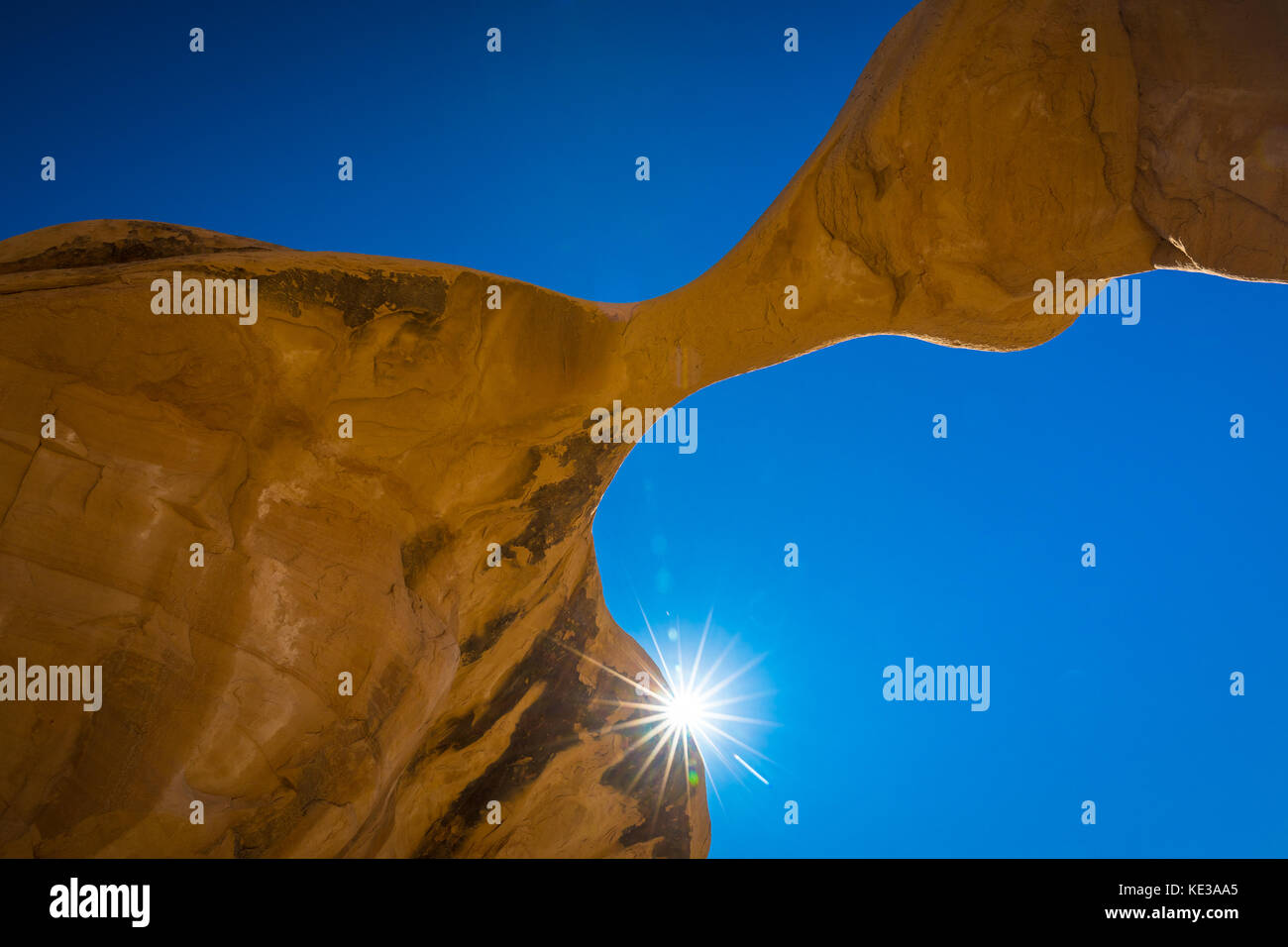 The Devil's Garden of the Grand Staircase-Escalante National Monument (GSENM) in south central Utah, the United States, is a protected area featuring Stock Photo