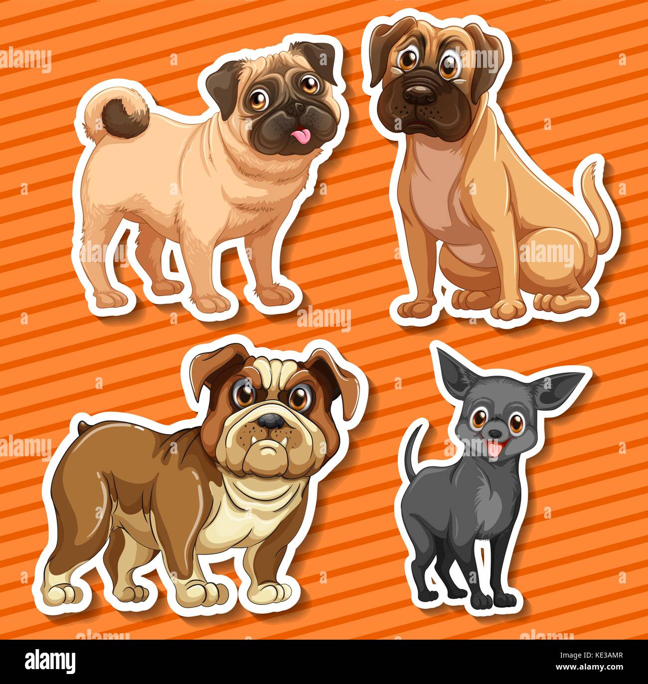 Miniture dog Stock Vector Images Alamy