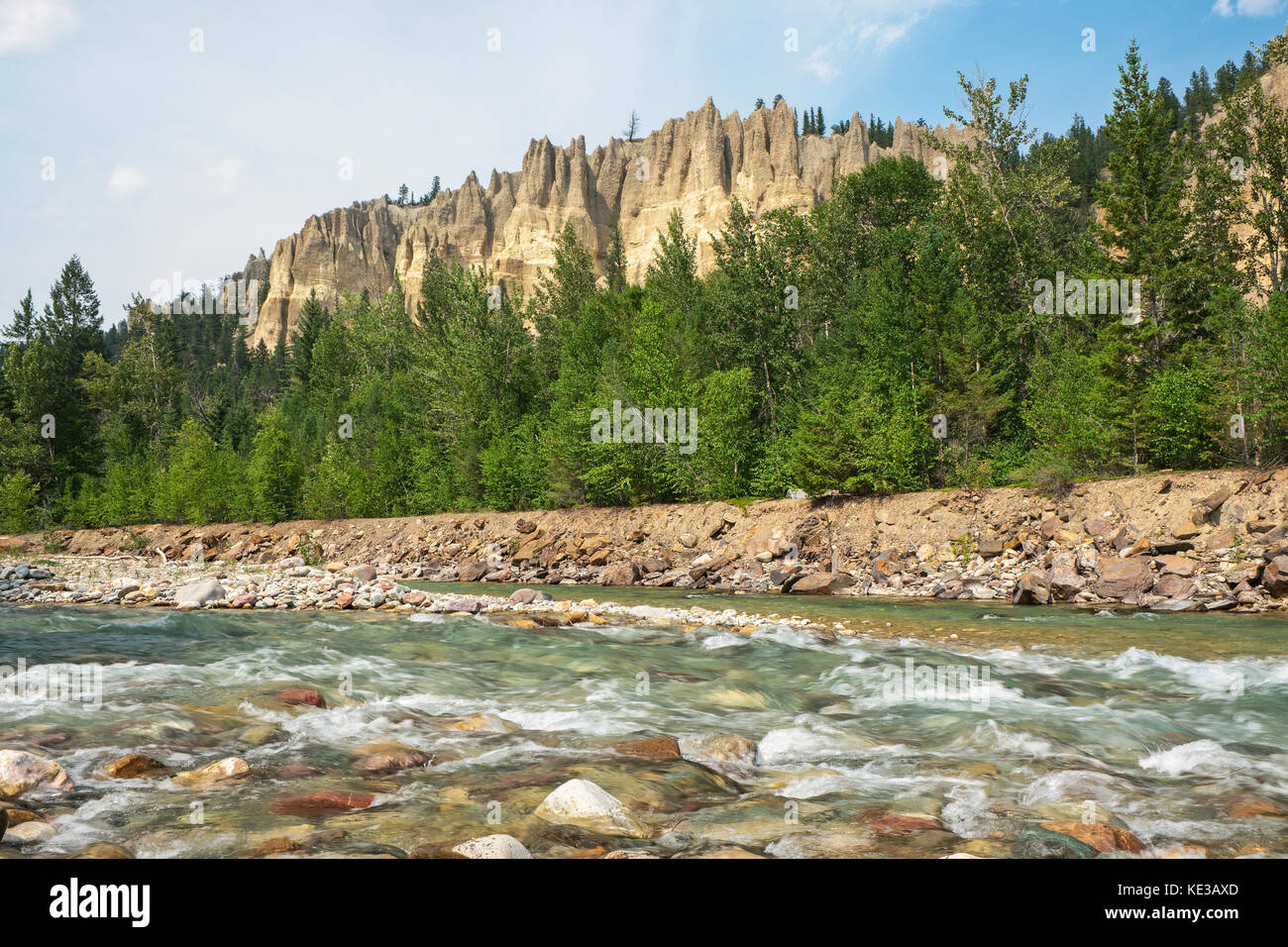Dutch Creek and the Dutch Creek Hoodoos between the towns of Canal