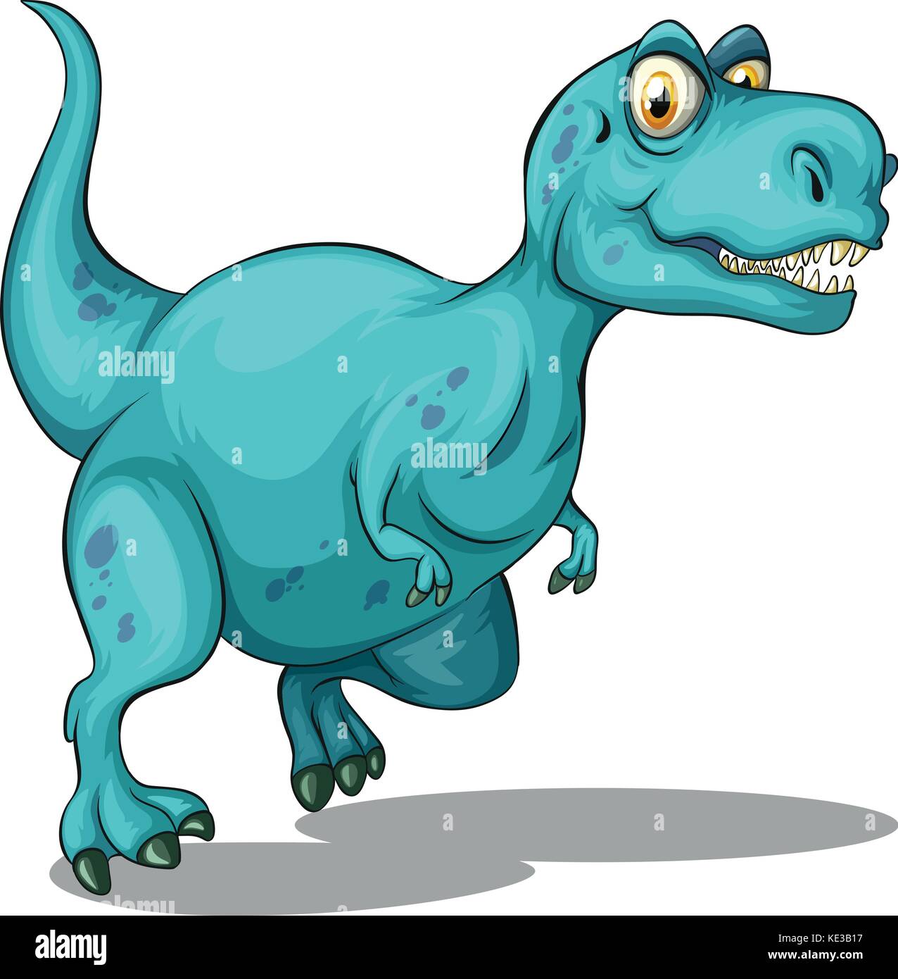 Dinosaur with sharp teeth illustration Stock Vector Image & Art - Alamy
