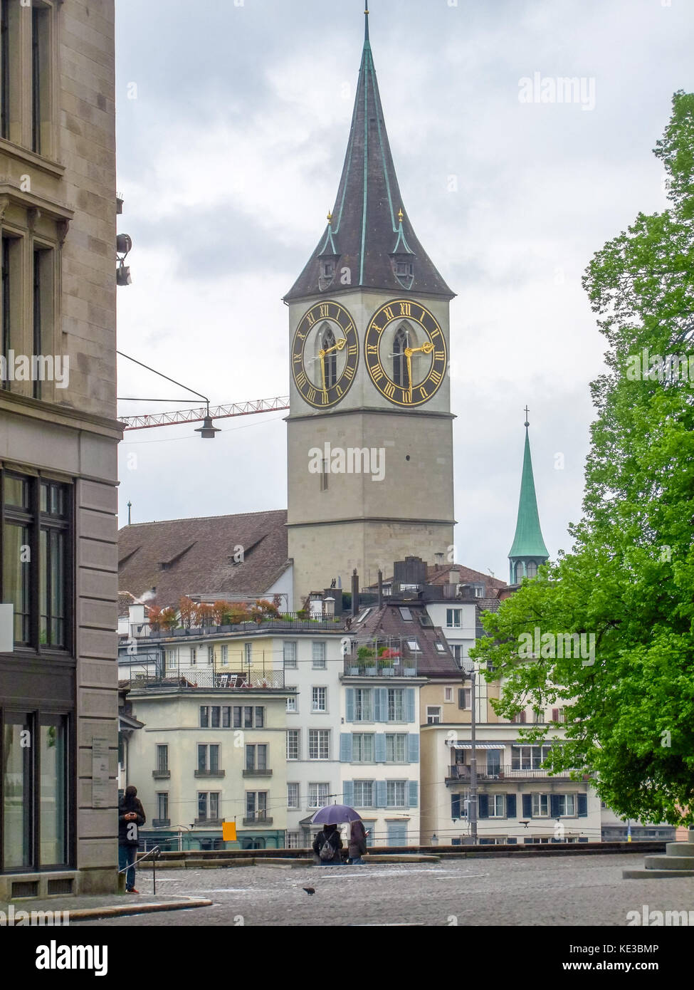 city view of Zurich, the largest city in Switzerland Stock Photo Alamy