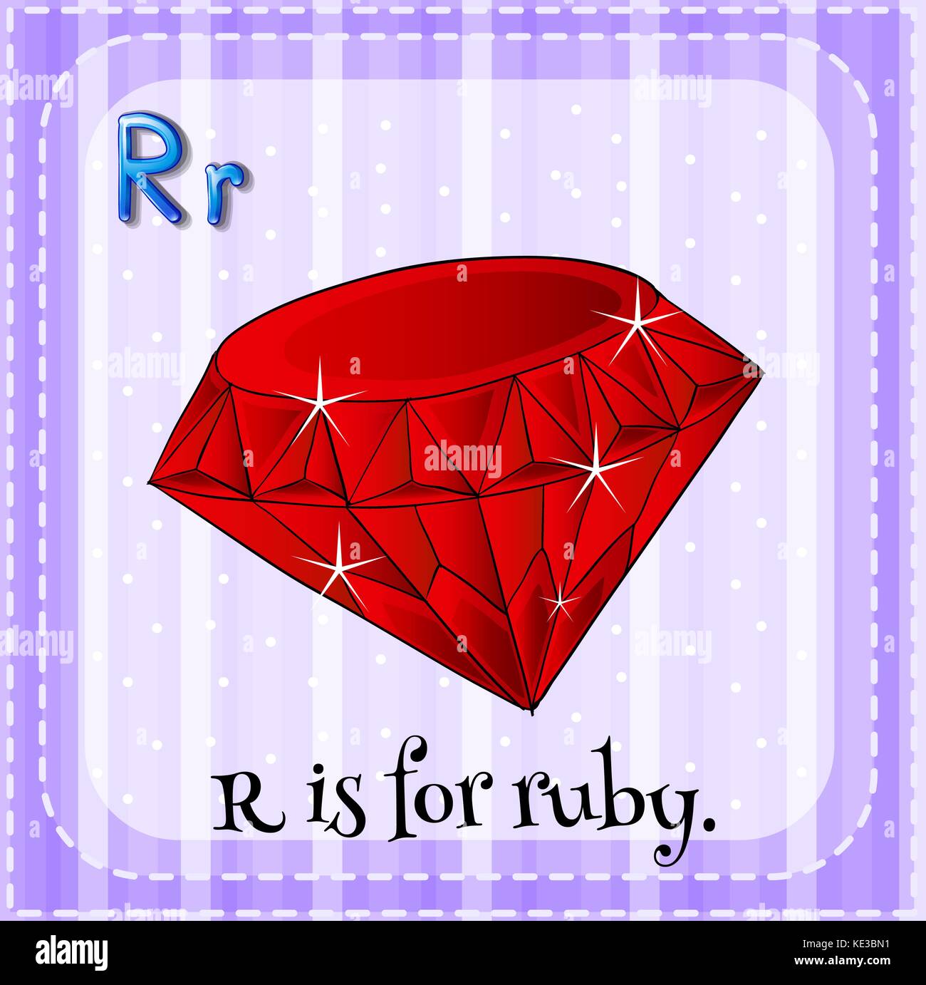 Alphabet R is for ruby illustration Stock Vector Image & Art Alamy