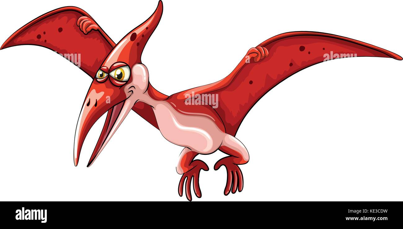 Flying dinosaur pterodactyl Royalty Free Vector Image