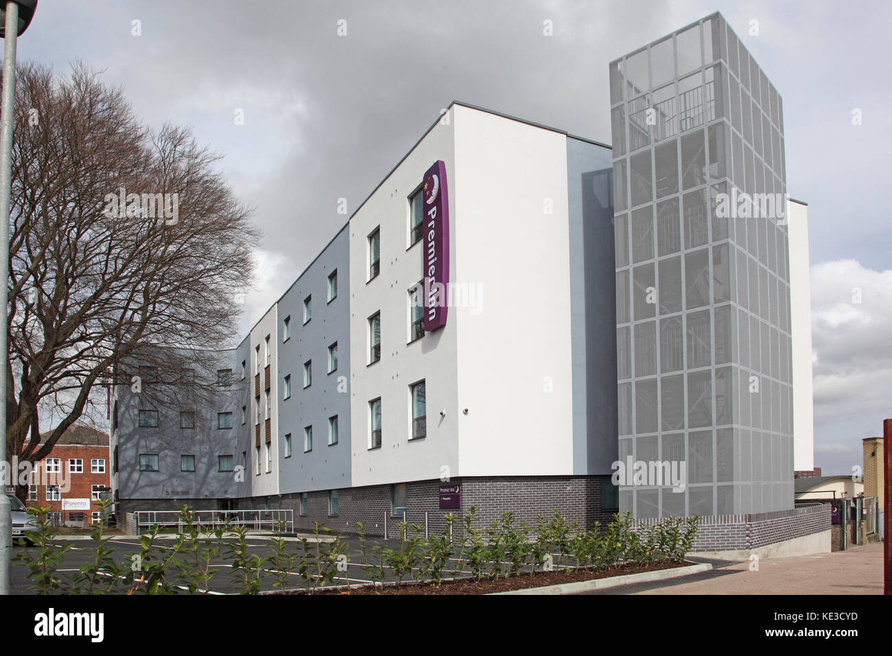 Exterior Of The New Premier Inn Hotel In Maidstone Kent The Building Was Converted From A Former Office Block Stock Photo Alamy