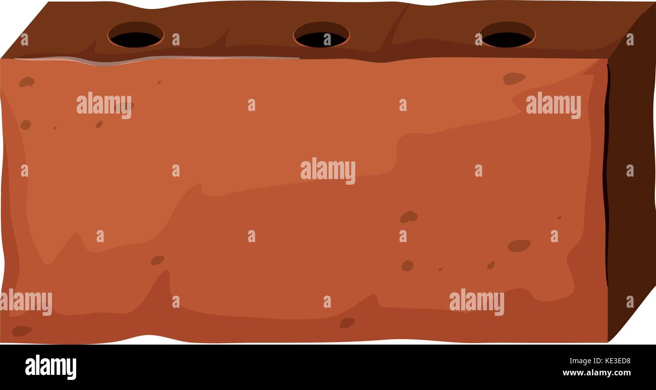 Brick with three holes illustration Stock Vector Image & Art Alamy