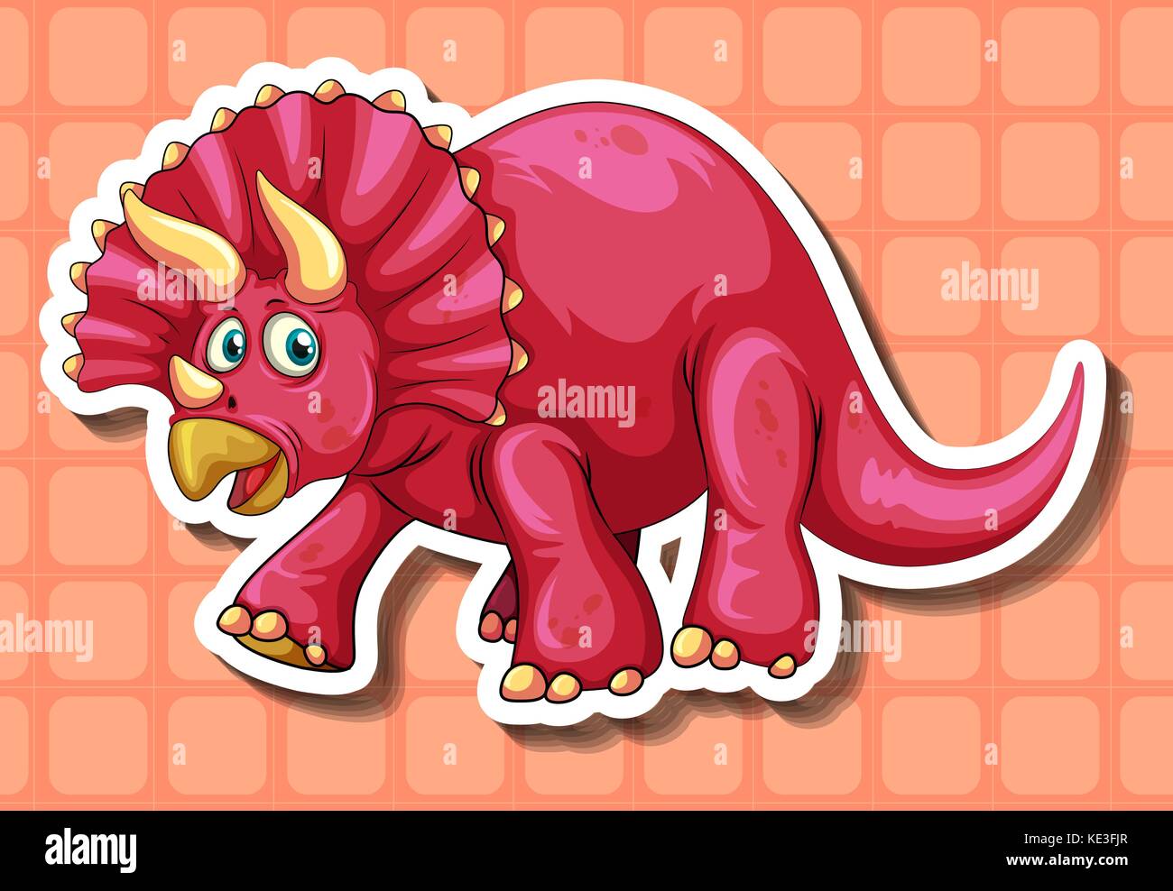 Rubeosaurus with two horns illustration Stock Vector Image & Art - Alamy