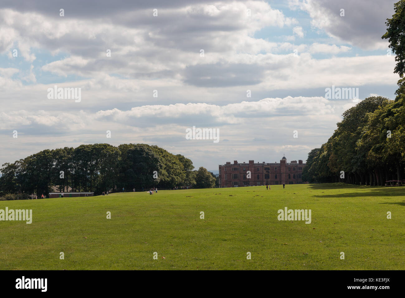 View of Temple Newsam House across the surrounding parks and grounds