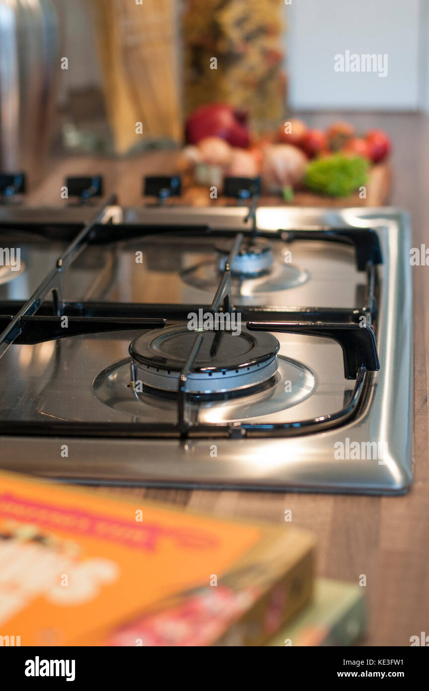 Gas hob rings Stock Photo Alamy