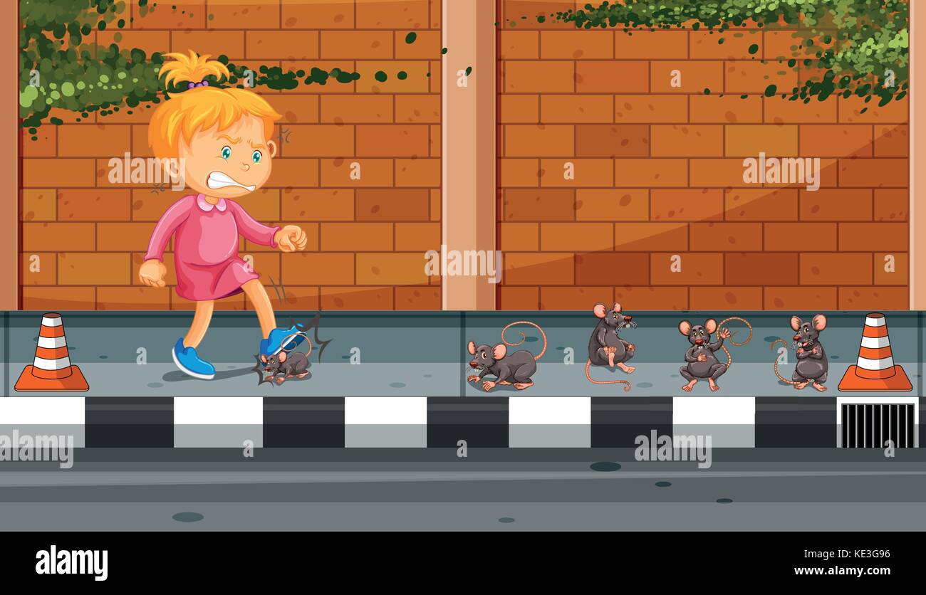 Child angry outside Stock Vector Images - Alamy