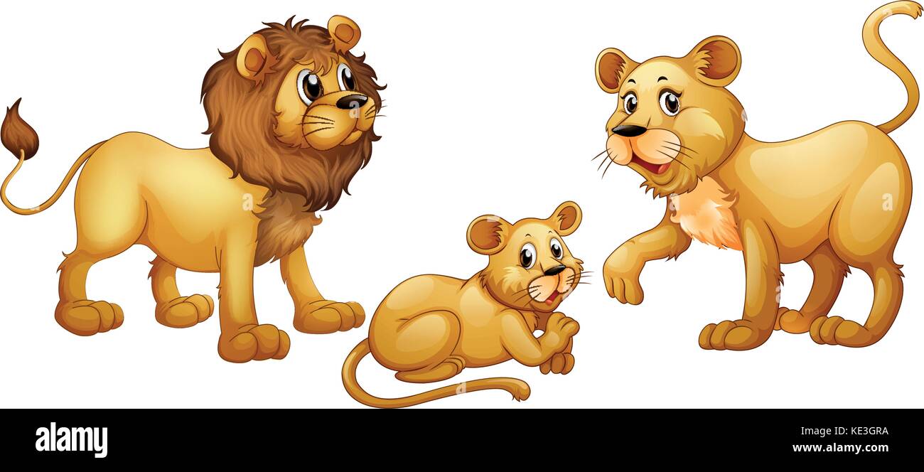 Lion And Cub Image Cliparts, Stock Vector and Royalty Free Lion