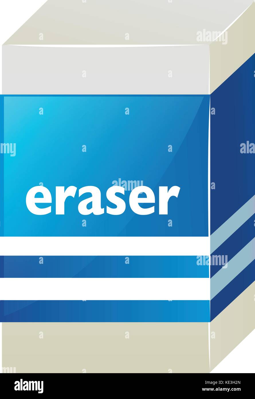 Eraser with blue label illustration Stock Vector Image & Art Alamy