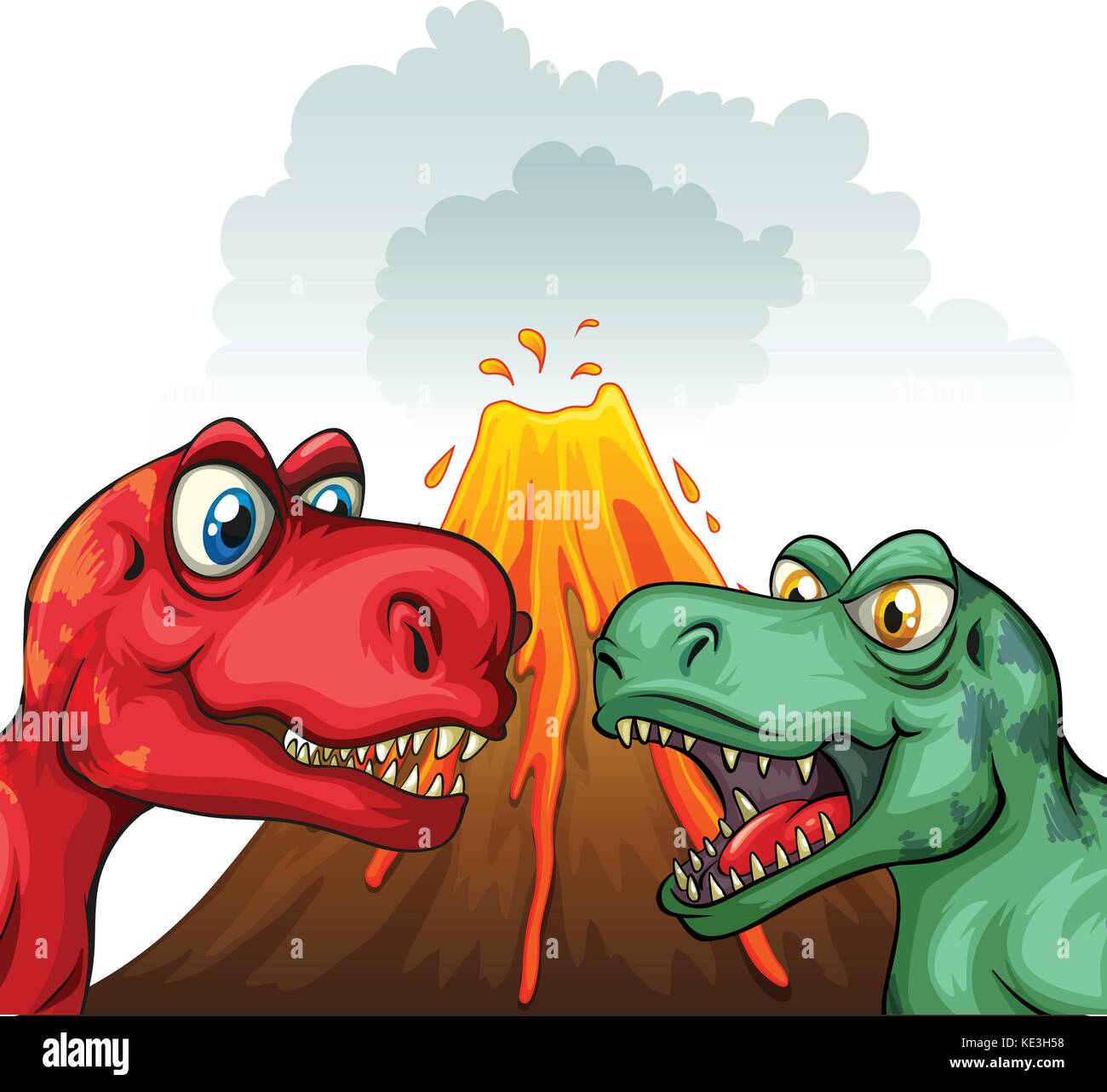 Wild animal fighting Stock Vector Images - Alamy