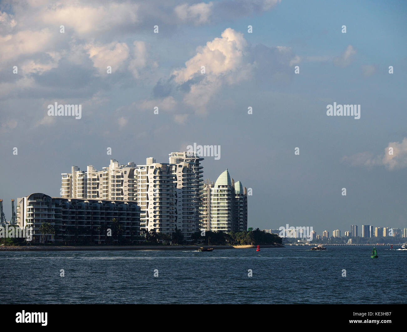 View of Blocks of Private Apartments (Condominium) at Sentosa Cove from