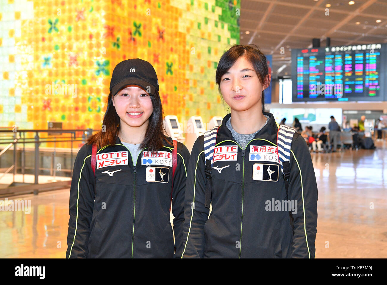 (L-R) Wakaba Higuchi, Kaori Sakamoto (JPN), Wakaba Higuchi and Kaori Sakamoto of Japan departs