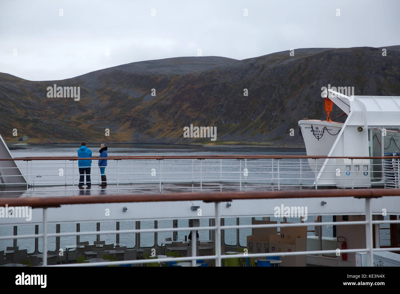 Honningsvag, Norway. 18th Oct, 2017. Grey Skies over Honningsvåg, Norway. Credit: Keith Larby/Alamy Live News Stock Photo