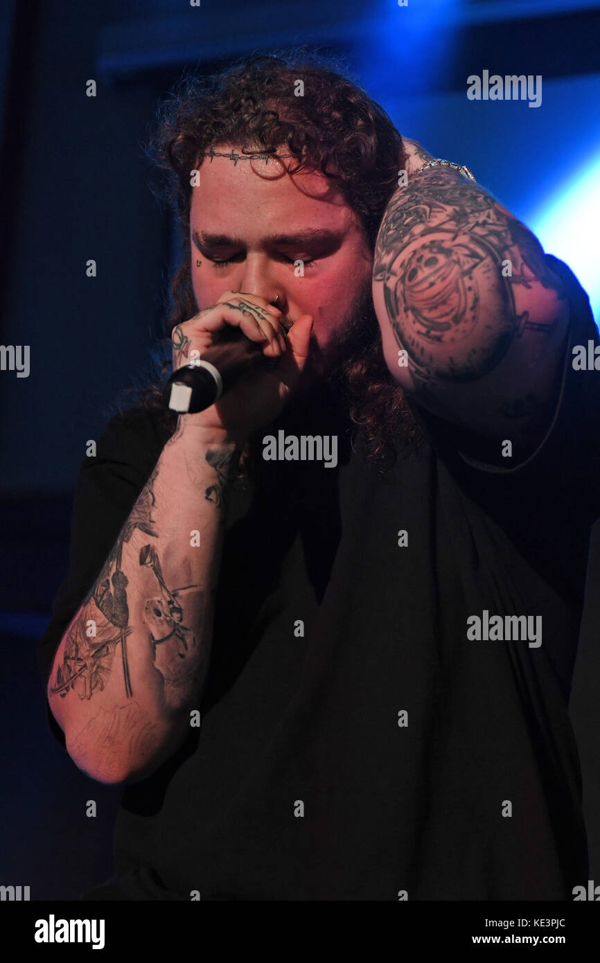 Fort Lauderdale FL, USA. 17th Oct, 2017. Post Malone performs at