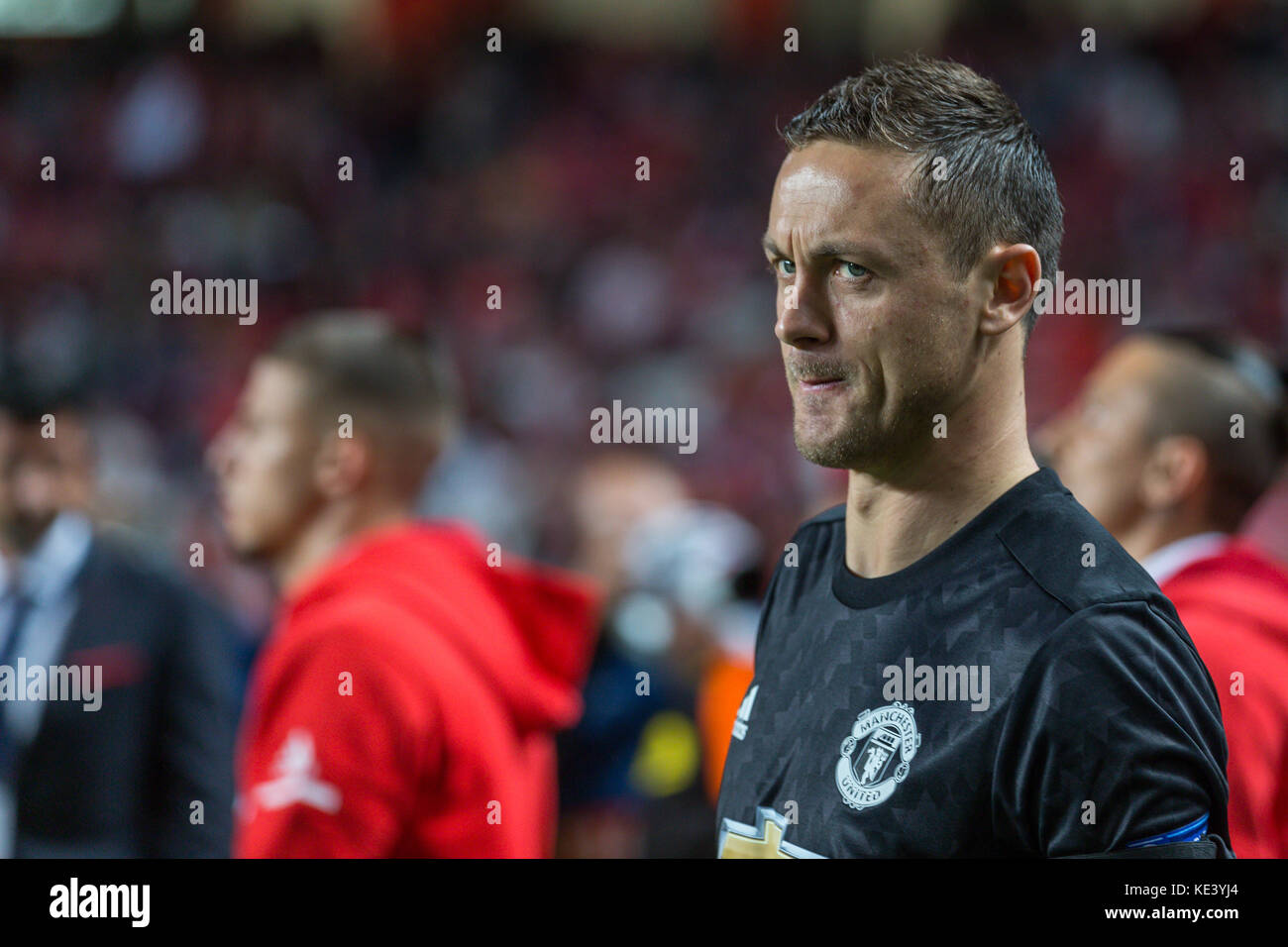 Lisbon, Portugal. 18th Oct, 2017. October 18, 2017. Lisbon, Portugal. Manchester UnitedÕs midfielder from Serbia Nemanja Matic (31) during the game of the 3rd round of the UEFA Champions League Group A, SL Benfica v Manchester United FC Credit: Alexandre de Sousa/Alamy Live News Stock Photo