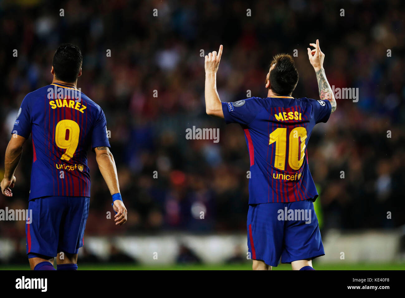 Barcelona, Spain. 18th Oct, 2017. Leo Messi during the match