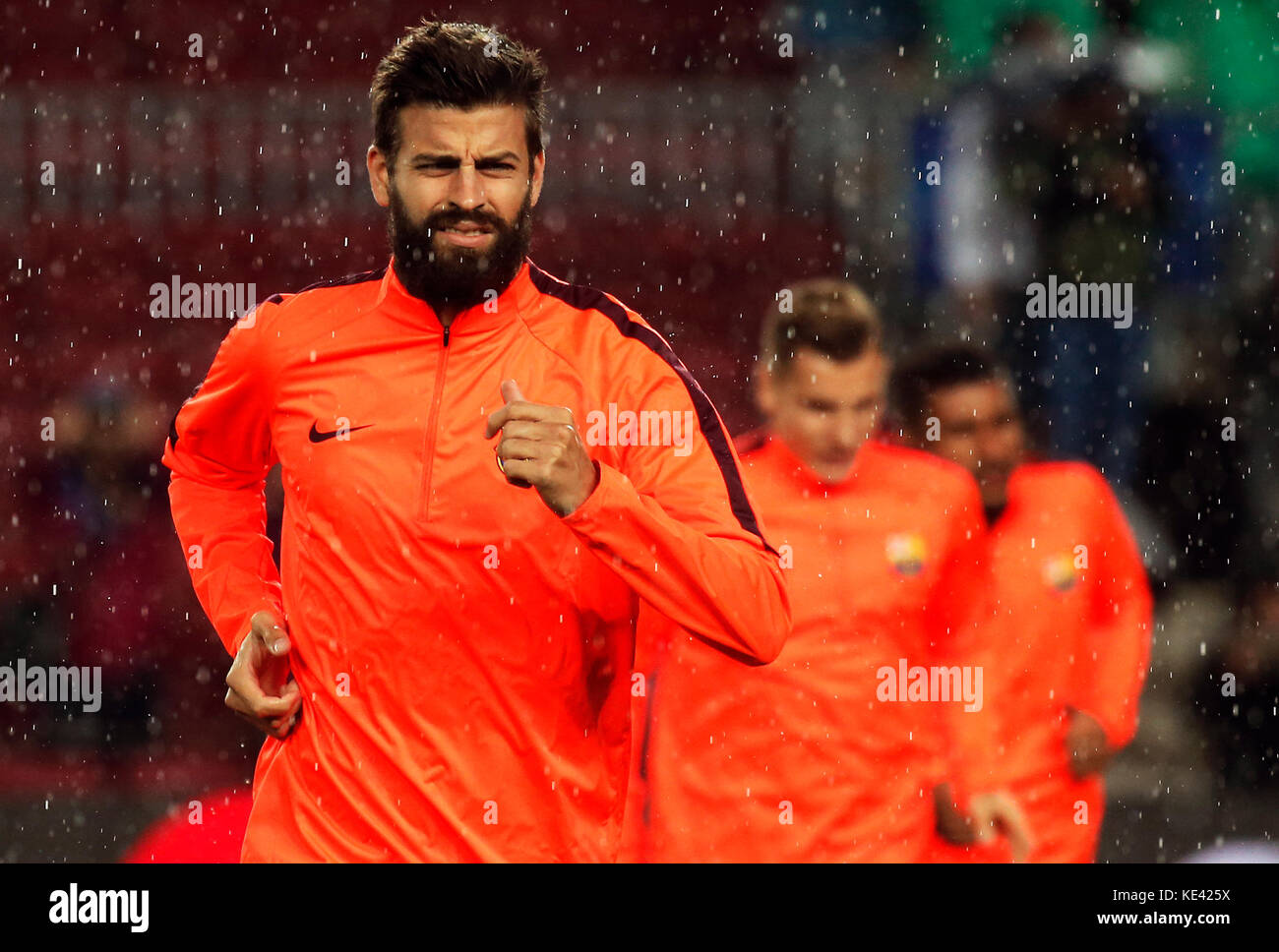 Barcelona, Spain. 18th Oct, 2017. Gerard Pique during the match between FC Barcelona v Olympiakos, corresponding to the Champions League, on october 18, 2017. Credit: Gtres Información más Comuniación on line, S.L./Alamy Live News Stock Photo