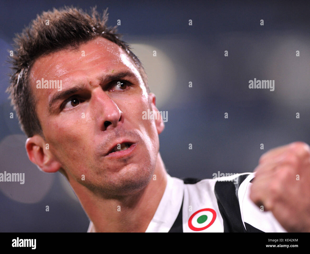 Turin, Italy. October 18, 2017 in Turin Allianz Stadium Soccer match Juventus F.C. vs Sporting Turin, Italy. October 18, 2017 in Turin Allianz Stadium Soccer match Juventus F.C. vs Sporting