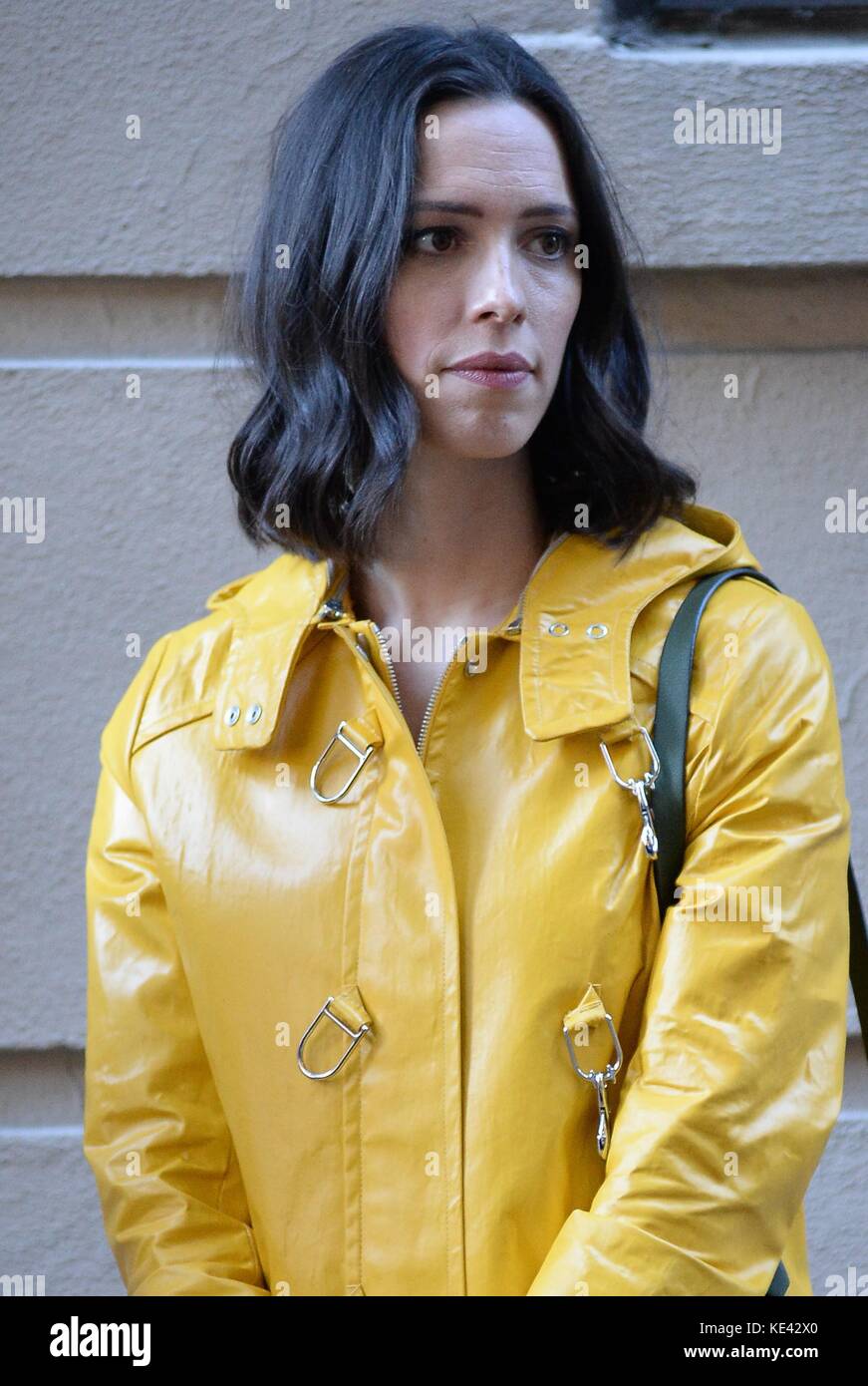 New York, NY, USA. 18th Oct, 2017. Rebecca Hall on location for