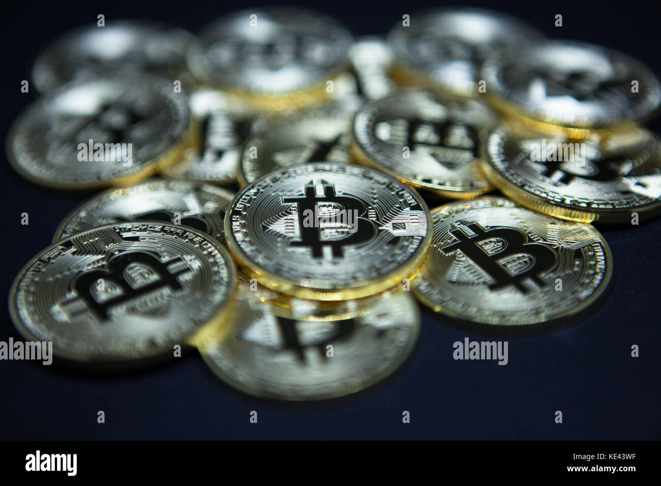 Bitcoins Stock Photo