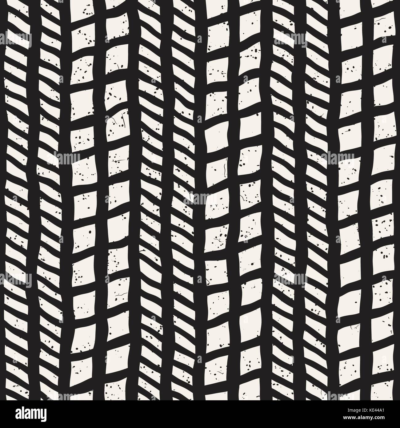 Pattern Ink Doodle Seamless pattern with hand drawn brush strokes. Ink doodle grunge ...