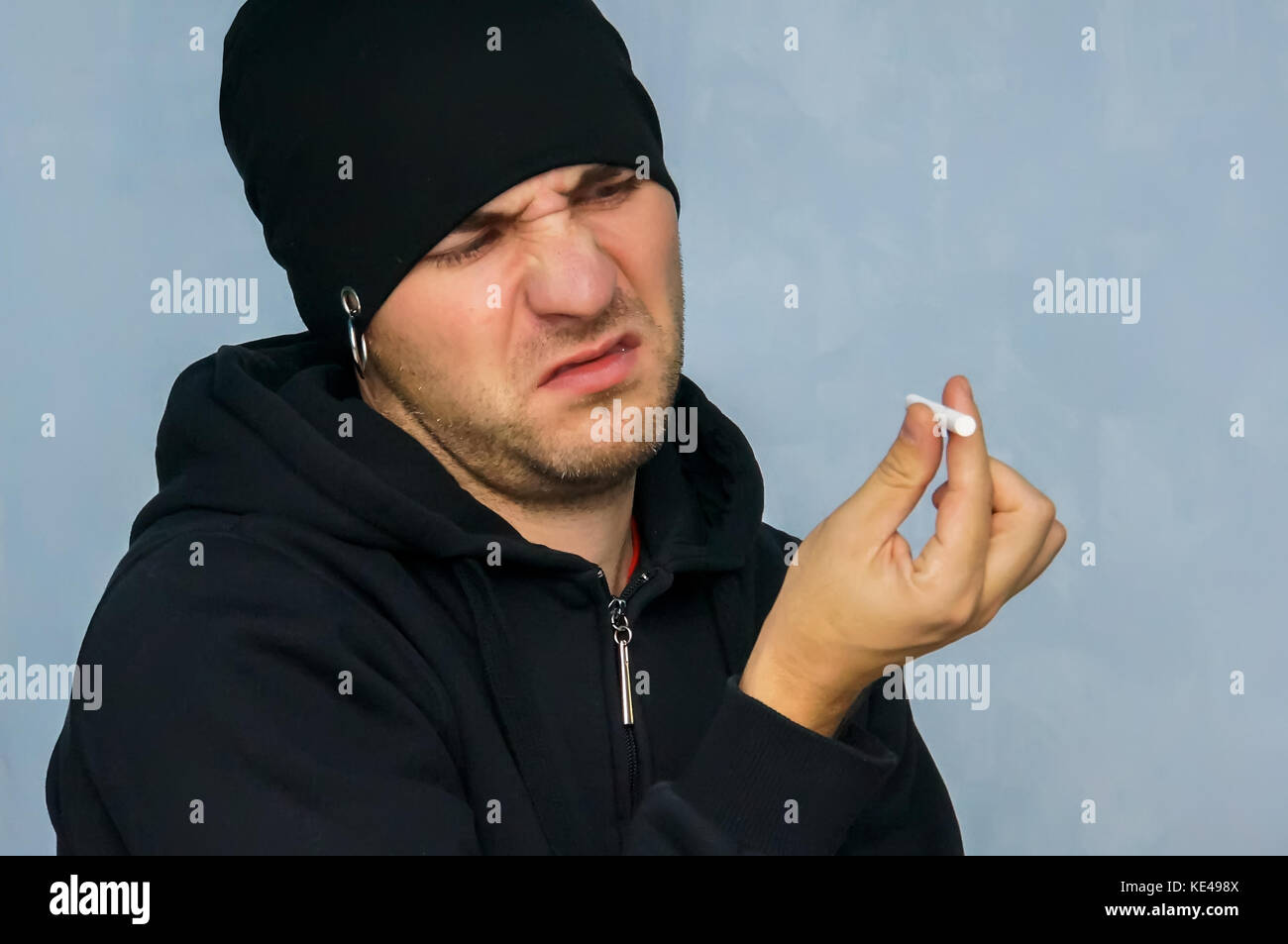 The refusal from Smoking. To quit Smoking. The guy in the black hat ...