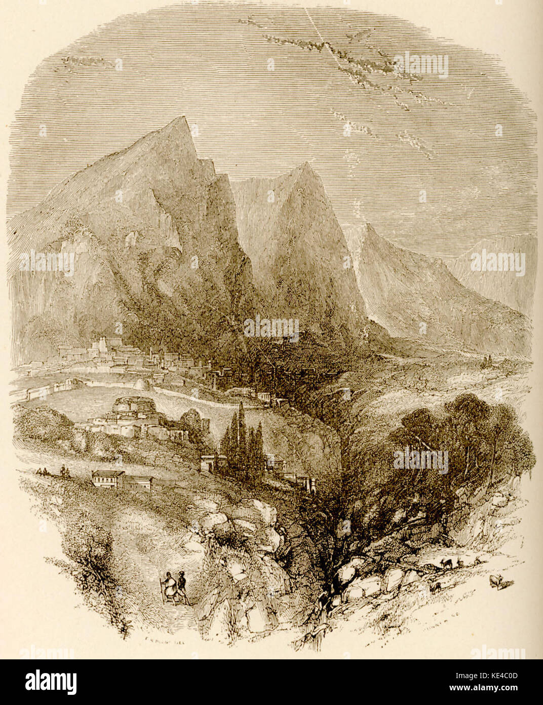 Mount Parnassus, from Delfi   Wordsworth Christopher   1882 Stock Photo
