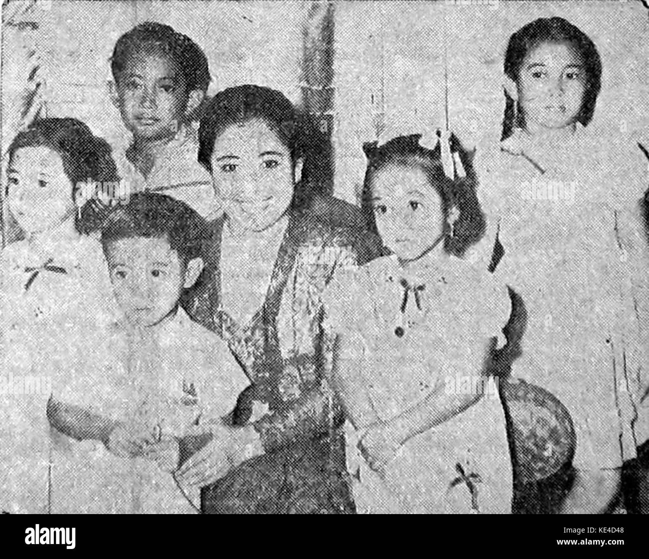 Sukarno family Proklamasi 11 February 1956 p1 Stock Photo