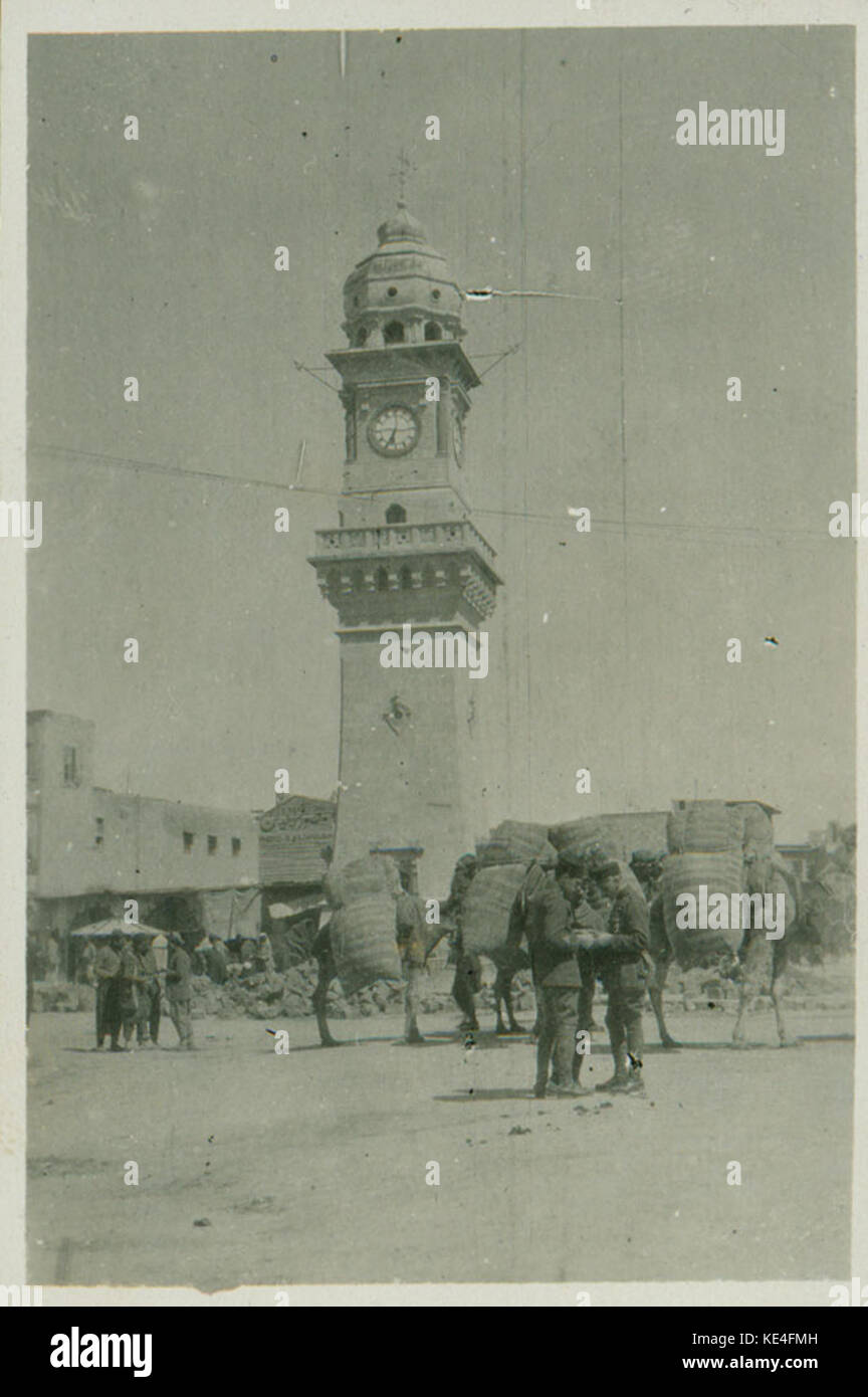 Aleppo Bab Al Faraj Clock tower 1919 Stock Photo - Alamy