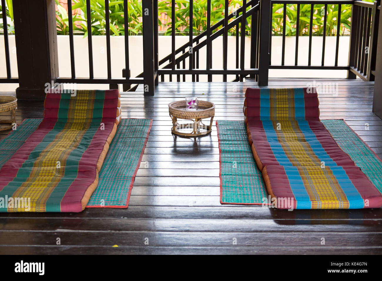 Thai Triangular Backrest Pillow On Mat Thailand Scatter Cushion