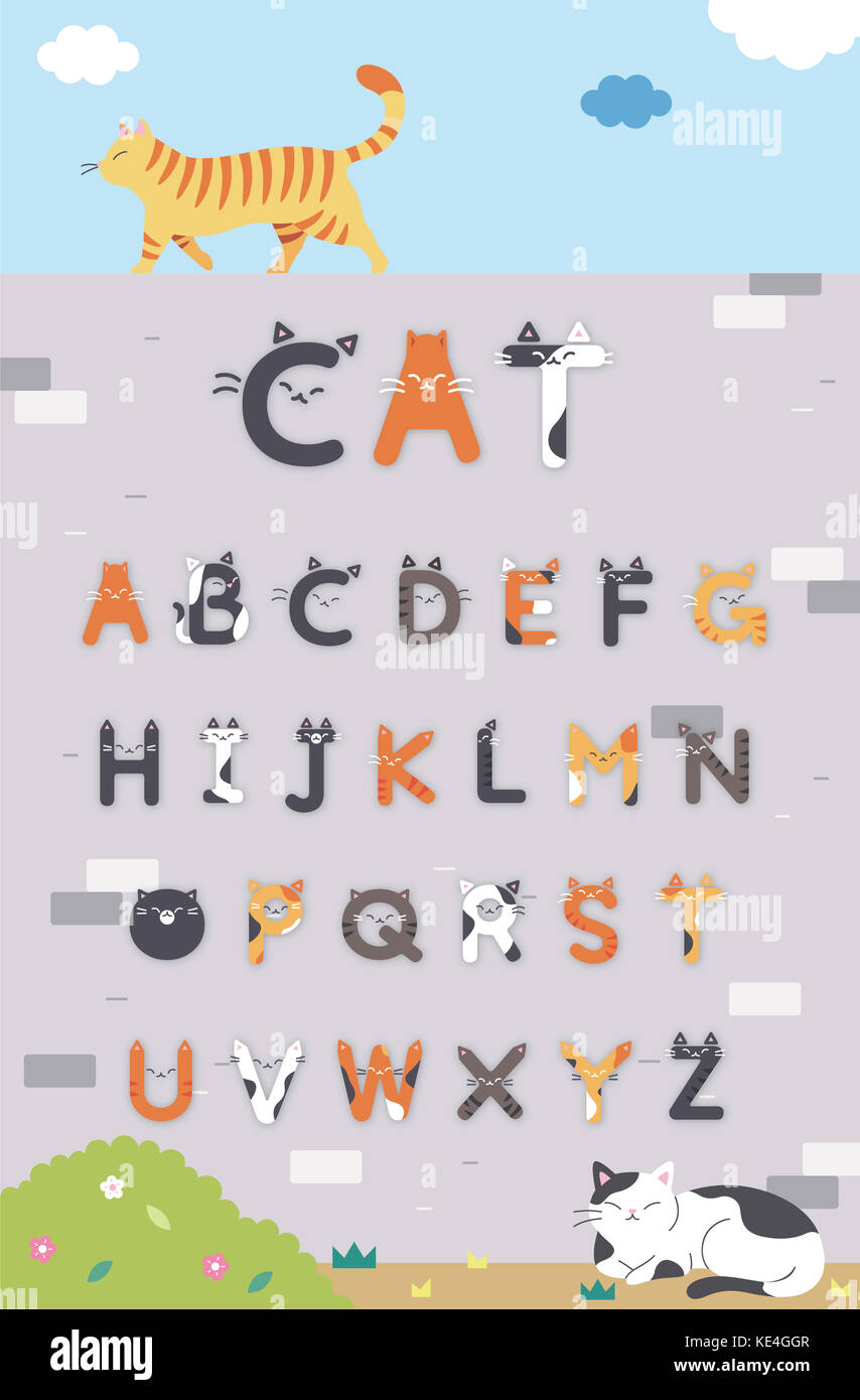 Alphabet cats letter hires stock photography and images Alamy
