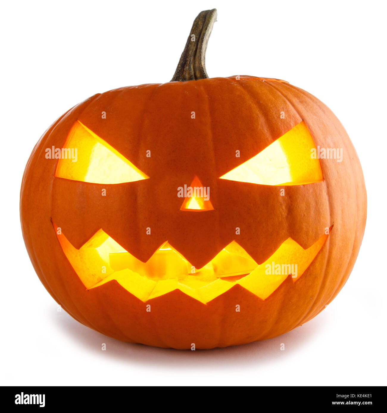 Halloween Pumpkin isolated on white background Stock Photo - Alamy
